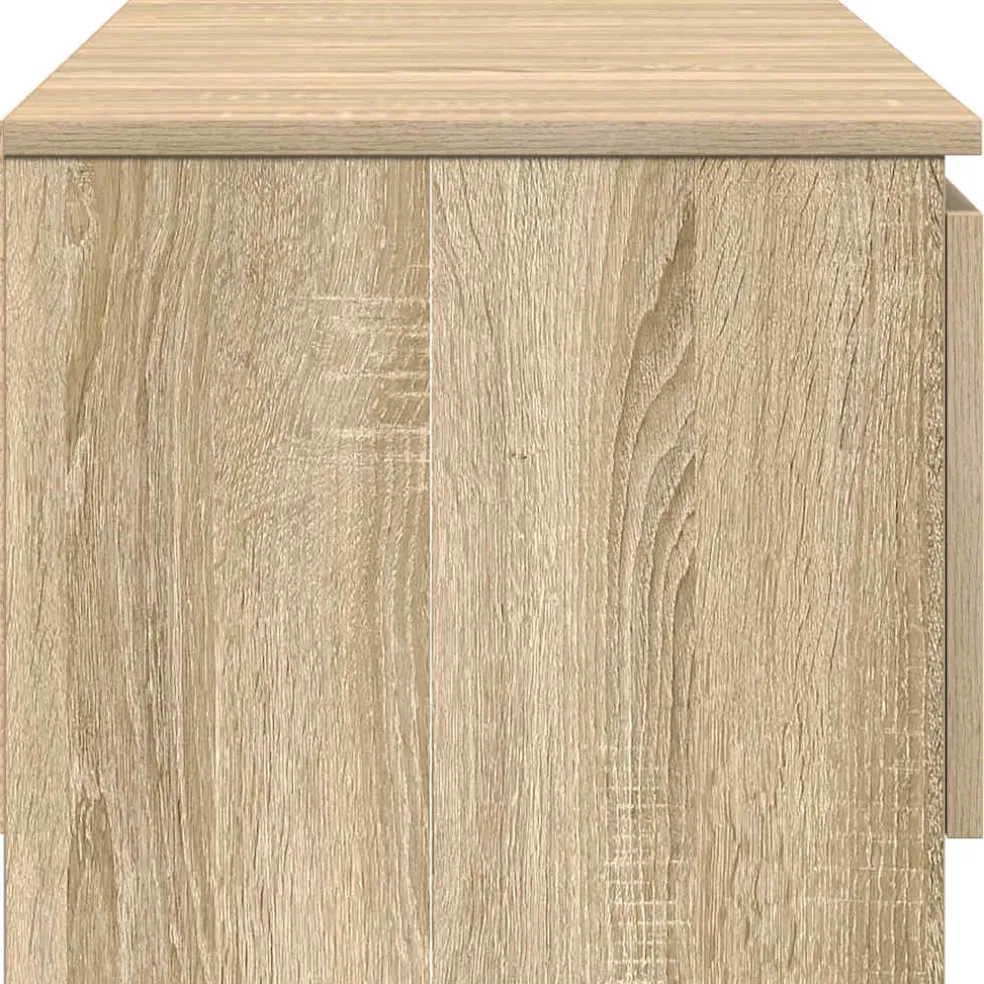vidaXL Tv-meubel 140x40x35,5 cm bewerkt hout sonoma eikenkleurig
