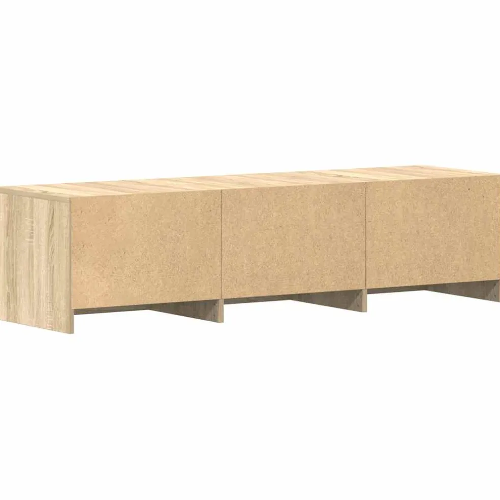vidaXL Tv-meubel 140x40x35,5 cm bewerkt hout sonoma eikenkleurig