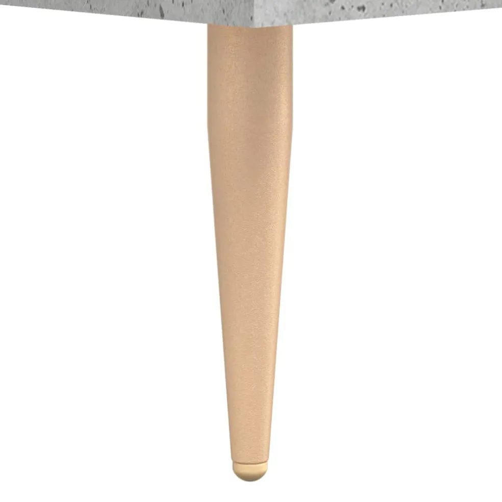 vidaXL Tv-meubel 80x36x50 cm bewerkt hout betongrijs
