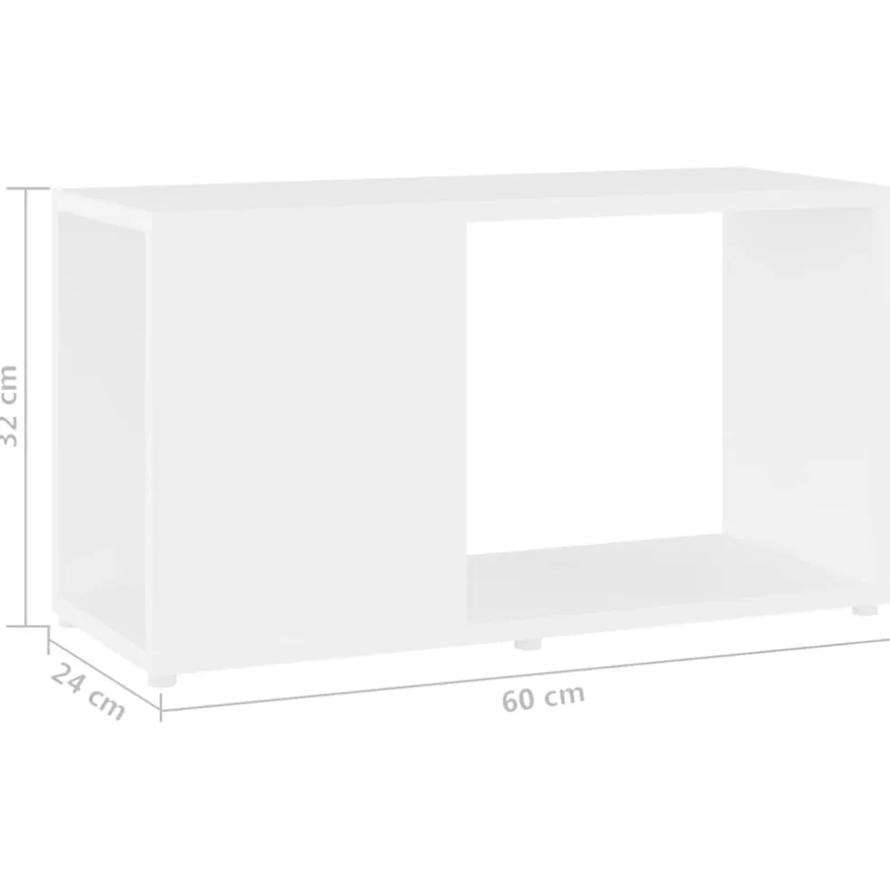 vidaXL Tv-meubel 60x24x32 cm bewerkt hout wit