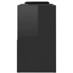 vidaXL Tv-meubel 104x30x52 cm bewerkt hout hoogglans zwart
