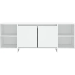 vidaXL Tv-meubel 130x35x50 cm bewerkt hout wit