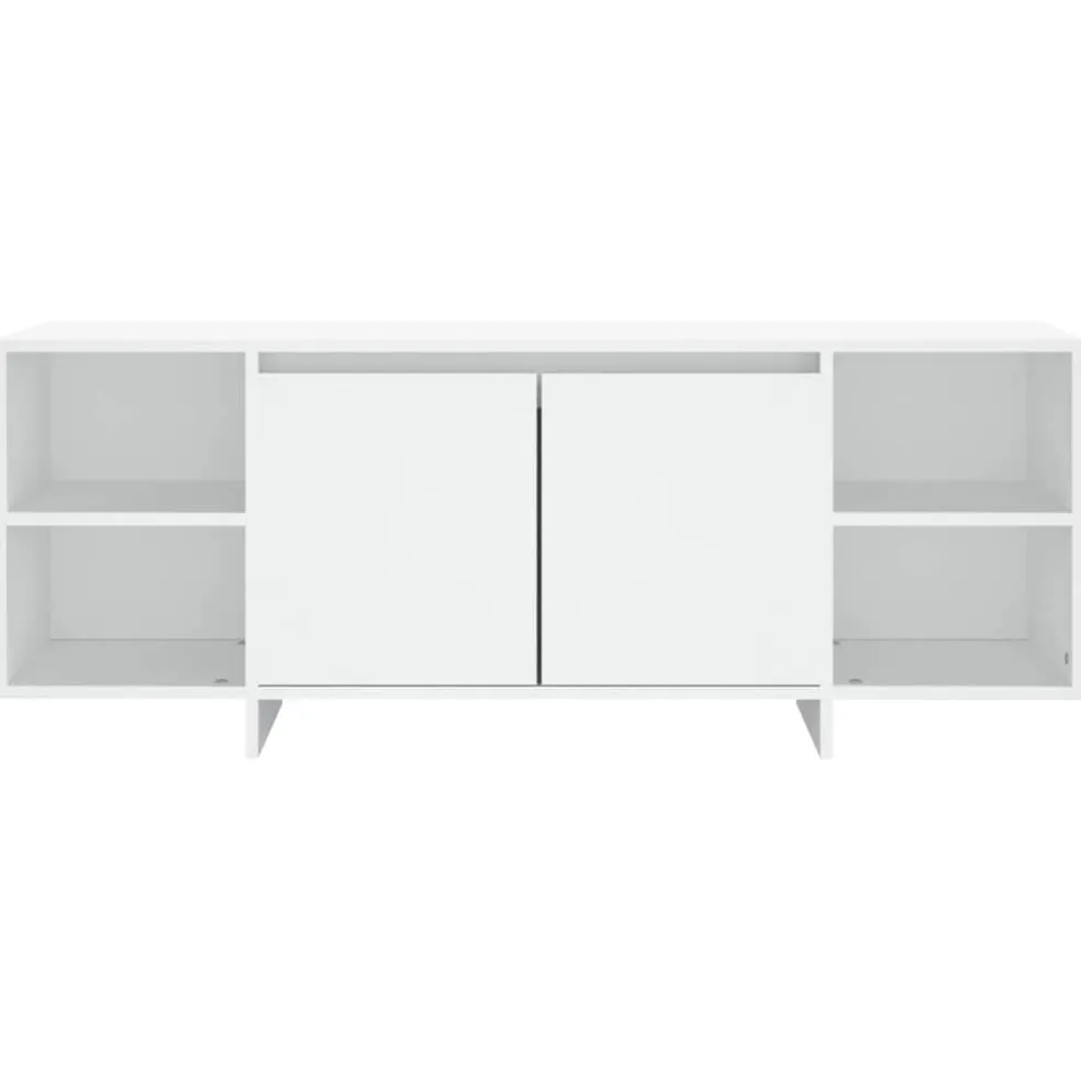 vidaXL Tv-meubel 130x35x50 cm bewerkt hout wit
