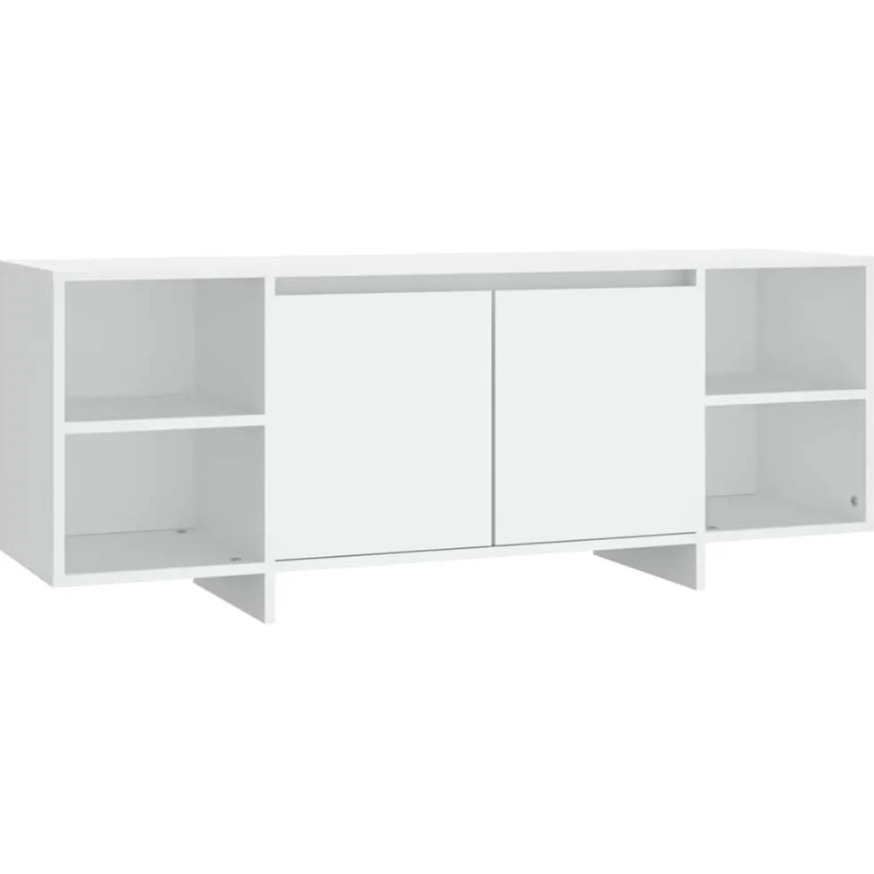 vidaXL Tv-meubel 130x35x50 cm bewerkt hout wit