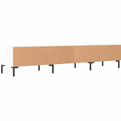 vidaXL Tv-meubel 150x36x30 cm bewerkt hout hoogglans wit