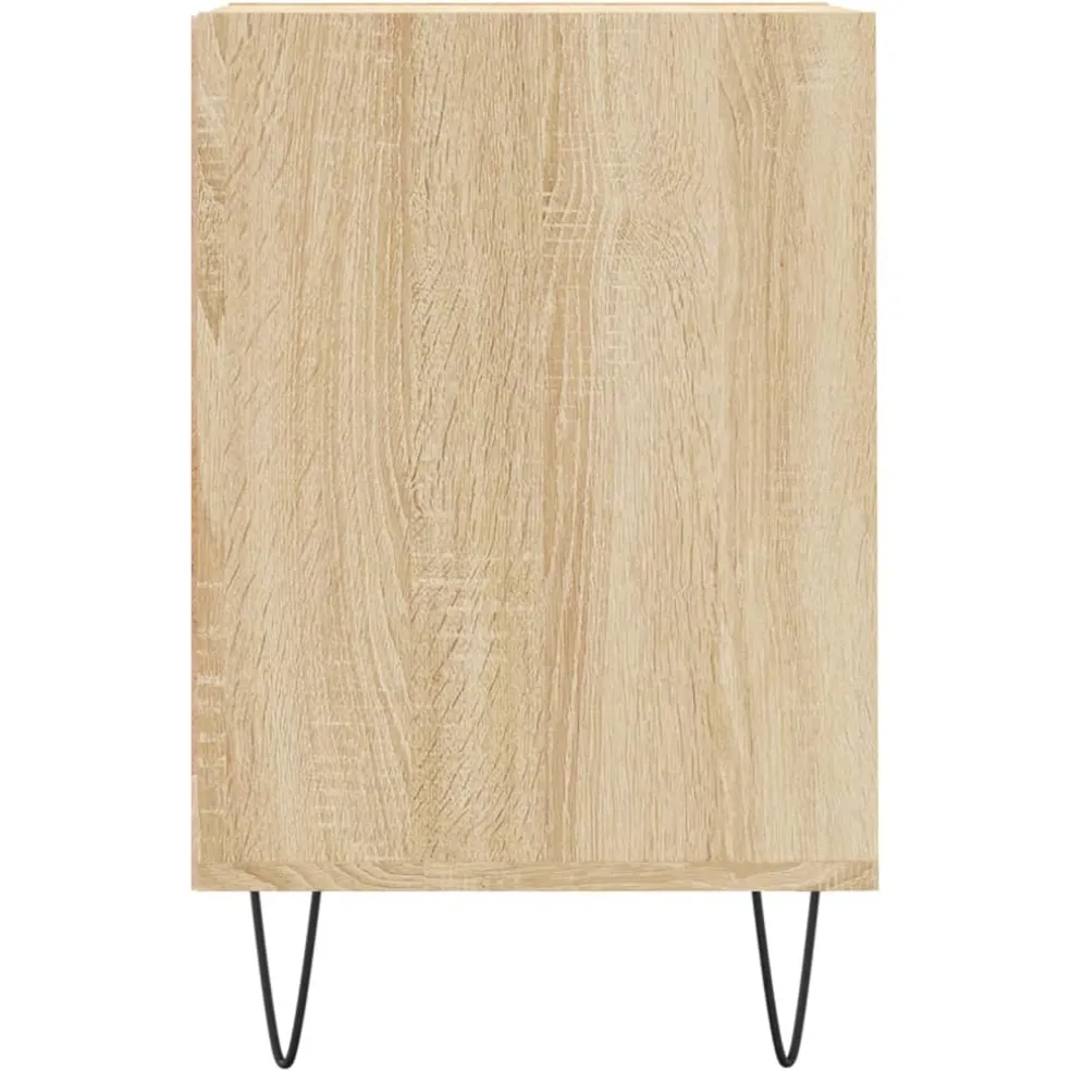 vidaXL Tv-meubel 100x35x55 cm bewerkt hout sonoma eikenkleurig
