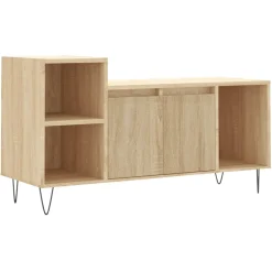vidaXL Tv-meubel 100x35x55 cm bewerkt hout sonoma eikenkleurig
