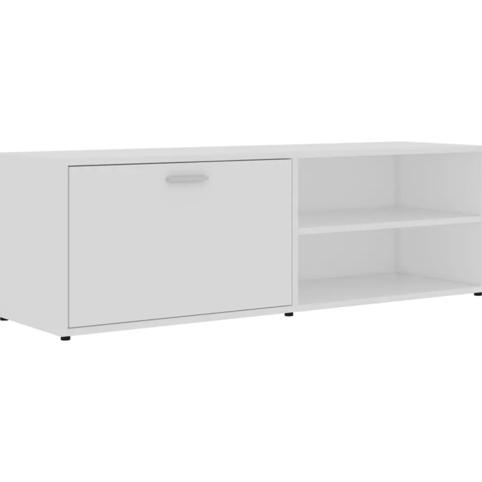 vidaXL Tv-meubel 100x35x40 cm bewerkt hout bruin eikenkleur