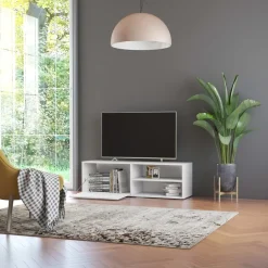 vidaXL Tv-meubel 100x35x40 cm bewerkt hout bruin eikenkleur