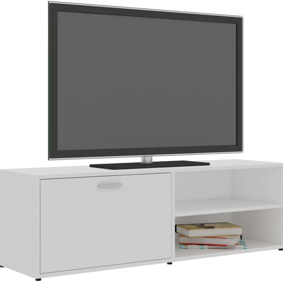 vidaXL Tv-meubel 100x35x40 cm bewerkt hout bruin eikenkleur