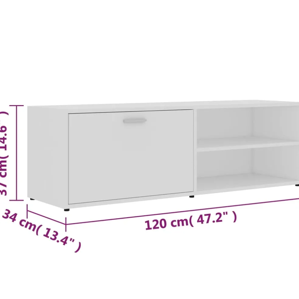 vidaXL Tv-meubel 100x35x40 cm bewerkt hout bruin eikenkleur