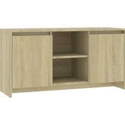 vidaXL Tv-meubel 102x37,5x52,5 cm bewerkt hout sonoma eikenkleurig