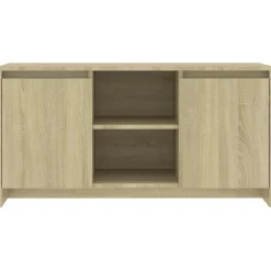 vidaXL Tv-meubel 102x37,5x52,5 cm bewerkt hout sonoma eikenkleurig