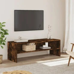 vidaXL Tv-meubel 120x40x40 cm bewerkt hout gerookt eikenkleurig