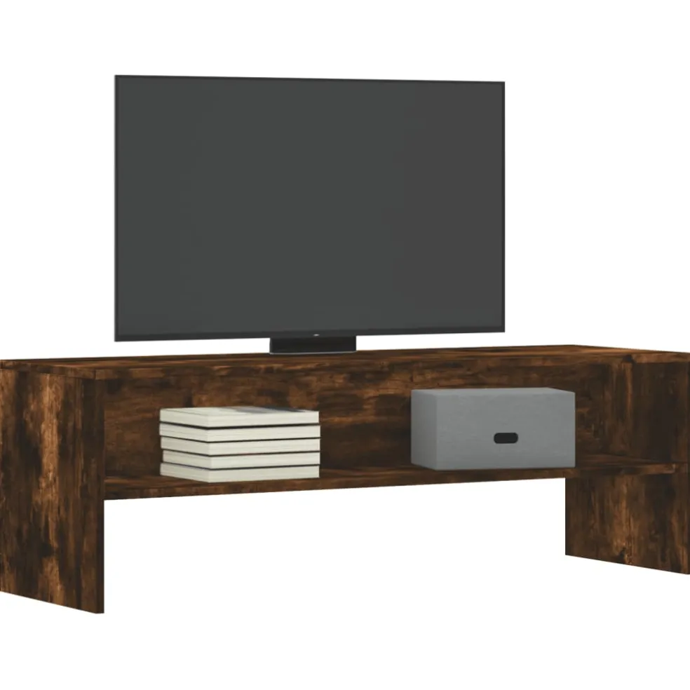 vidaXL Tv-meubel 120x40x40 cm bewerkt hout gerookt eikenkleurig