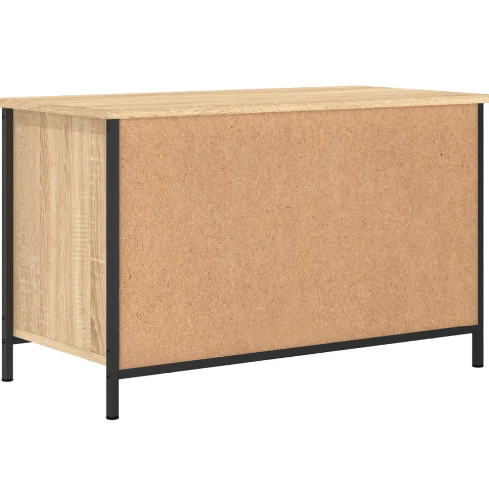 vidaXL Tv-meubel 80x40x50 cm bewerkt hout sonoma eikenkleurig
