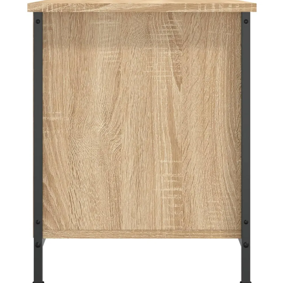 vidaXL Tv-meubel 80x40x50 cm bewerkt hout sonoma eikenkleurig