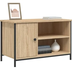 vidaXL Tv-meubel 80x40x50 cm bewerkt hout sonoma eikenkleurig