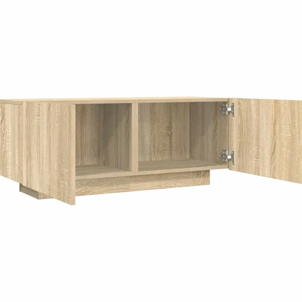 vidaXL Tv-meubel 100x35x40 cm bewerkt hout sonoma eikenkleurig