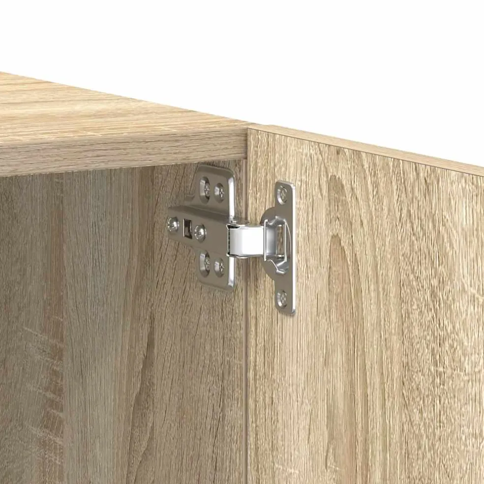 vidaXL Tv-meubel 100x35x40 cm bewerkt hout sonoma eikenkleurig