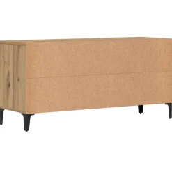 vidaXL Tv-meubel 102x35x50 cm bewerkt hout artisanaal eikenkleur