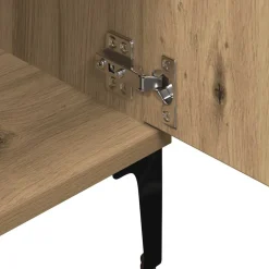 vidaXL Tv-meubel 102x35x50 cm bewerkt hout artisanaal eikenkleur