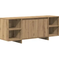 vidaXL Tv-meubel 180x31,5x40 cm bewerkt hout artisanaal eikenkleurig