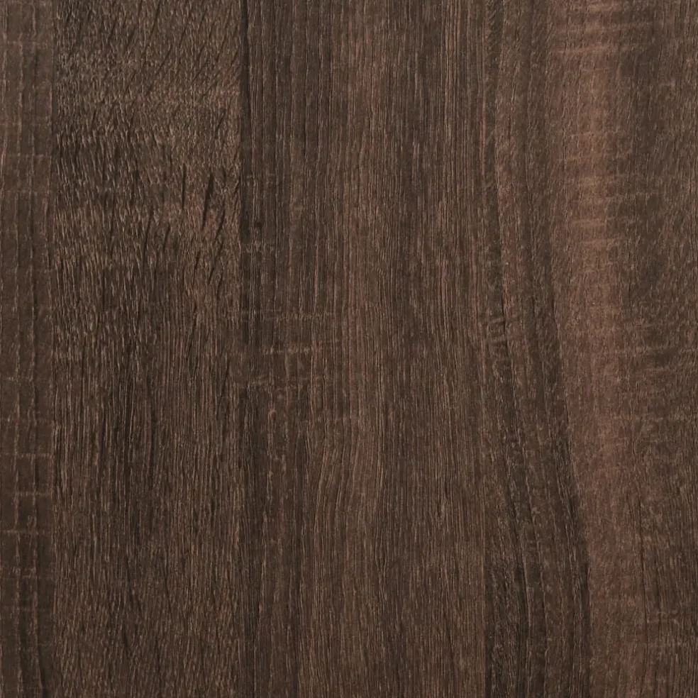 vidaXL Tv-meubel 60x31x39,5 cm bewerkt hout metaal bruin eikenkleurig