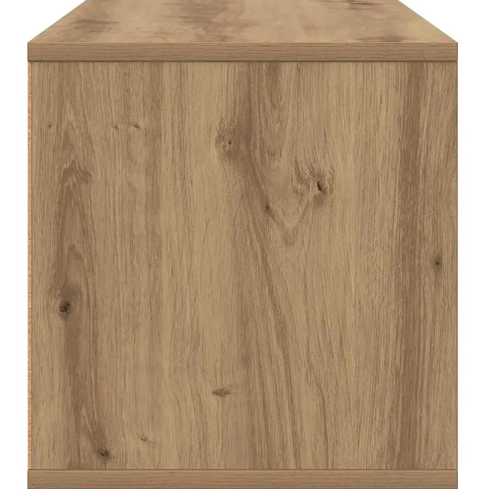 vidaXL Tv-meubel 80x34x35,5 cm bewerkt hout artisanaal eikenkleur