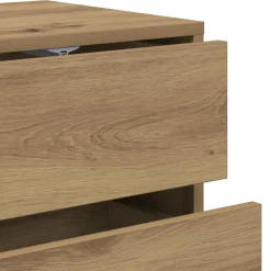 vidaXL Tv-meubel 80x34x35,5 cm bewerkt hout artisanaal eikenkleur