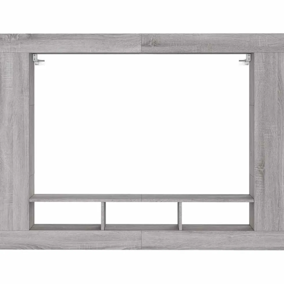 vidaXL Tv-meubel 152x22x113 cm bewerkt hout grijs sonoma eikenkleurig