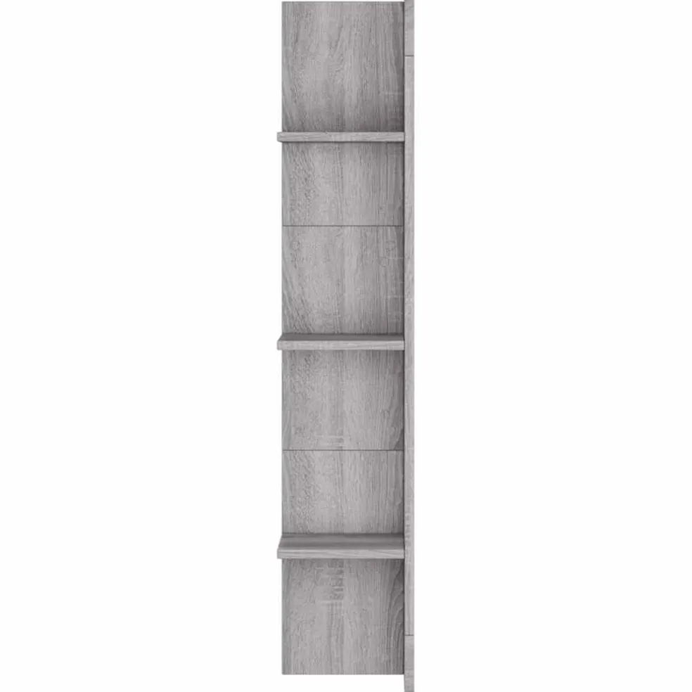vidaXL Tv-meubel 152x22x113 cm bewerkt hout grijs sonoma eikenkleurig