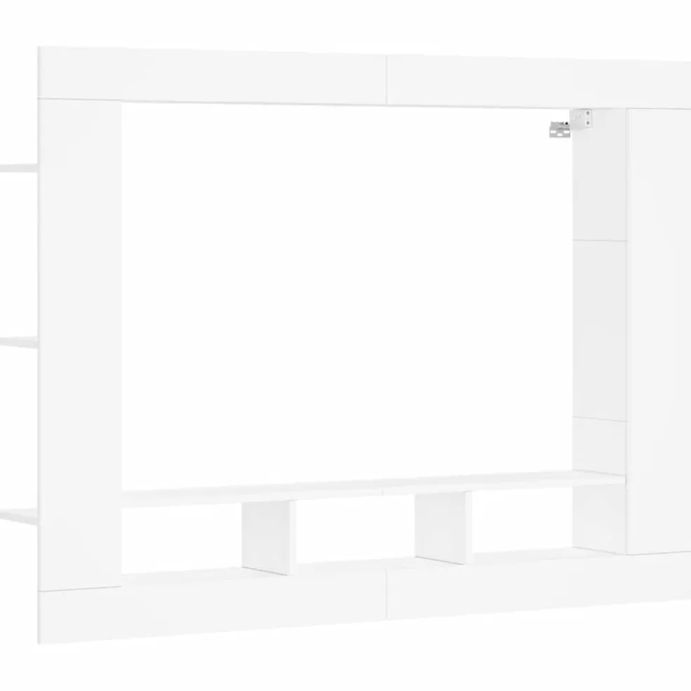 vidaXL Tv-meubel 152x22x113 cm bewerkt hout wit