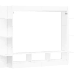 vidaXL Tv-meubel 152x22x113 cm bewerkt hout wit
