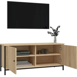 vidaXL Tv-meubel 102x35x45 cm bewerkt hout sonoma eikenkleurig
