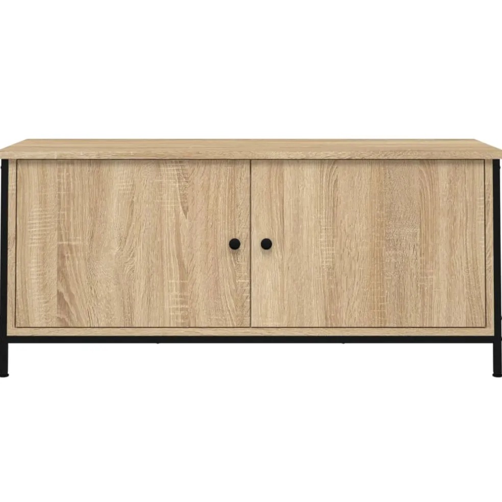 vidaXL Tv-meubel 102x35x45 cm bewerkt hout sonoma eikenkleurig
