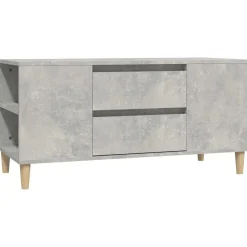 vidaXL Tv-meubel 102x44,5x50 cm bewerkt hout betongrijs