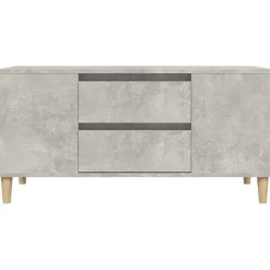 vidaXL Tv-meubel 102x44,5x50 cm bewerkt hout betongrijs