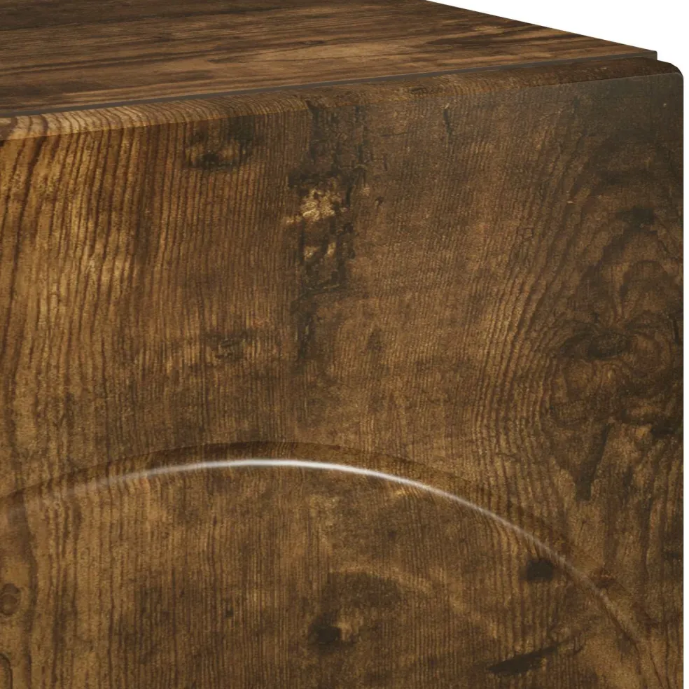vidaXL tv-meubel 60 x 34.5 x 40 cm Gerookt eiken Bewerkt hout