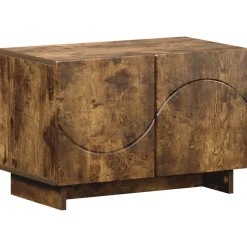 vidaXL tv-meubel 60 x 34.5 x 40 cm Gerookt eiken Bewerkt hout