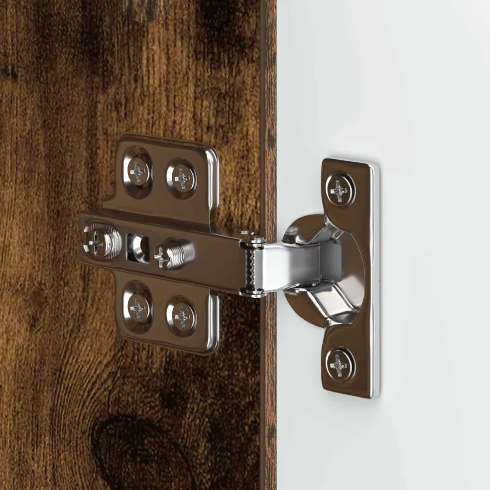 vidaXL tv-meubel 60 x 34.5 x 40 cm Gerookt eiken Bewerkt hout