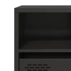 vidaXL Tv-meubel 68x39x43,5 cm koudgewalst staal zwart
