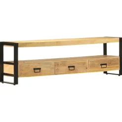 vidaXL Tv-meubel 150x30x45 cm massief mangohout