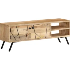 vidaXL Tv-meubel 110x30x40 cm massief mangohout