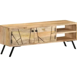 vidaXL Tv-meubel 110x30x40 cm massief mangohout