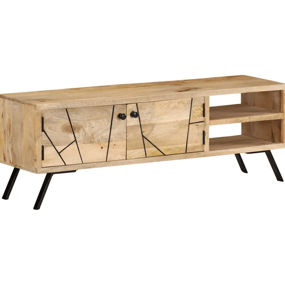 vidaXL Tv-meubel 110x30x40 cm massief mangohout