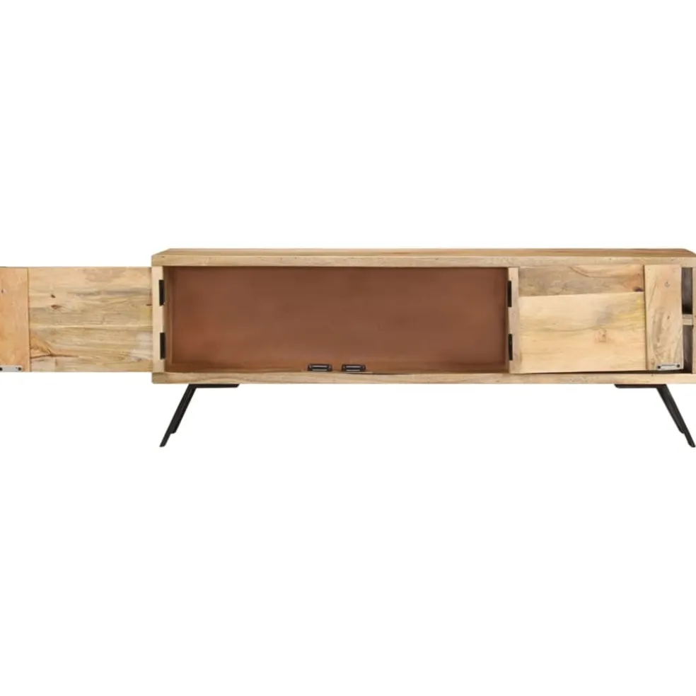 vidaXL Tv-meubel 110x30x40 cm massief mangohout