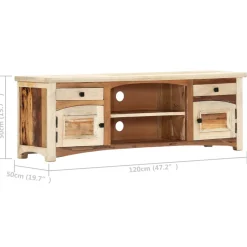 vidaXL Tv-meubel 120x30x40 cm massief gerecycled hout