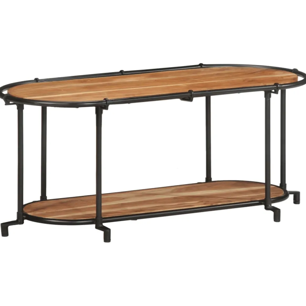 vidaXL Tv-meubel 100x42x40 cm massief acaciahout