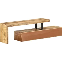 vidaXL Tv-meubel (118-200) x 30 x 40 cm massief hout mango
